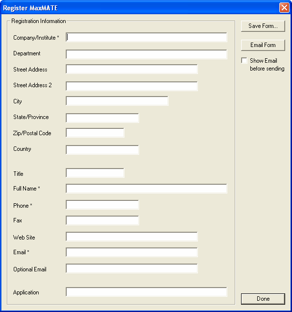 Register MaxMATE